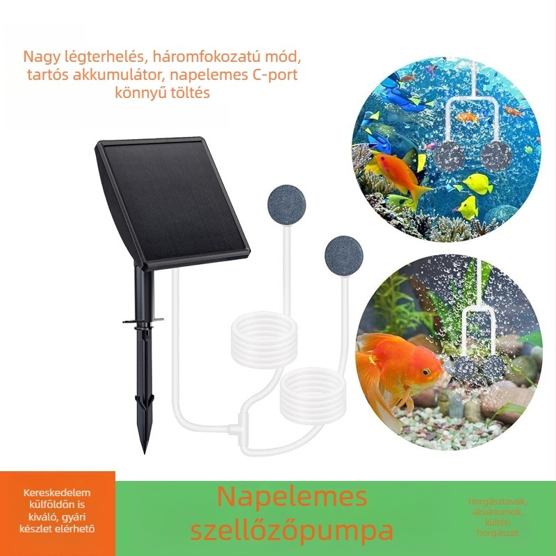 Napelemes hordozható oxigénpumpa otthoni használatra – teljesen automata, csendes, AC/DC kettős használatú