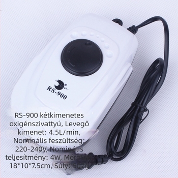 Risheng kompakt akváriumi aerátor, 0.23 kg egységenként, licenccel rendelkező magáncímke, 120 darabos csomag