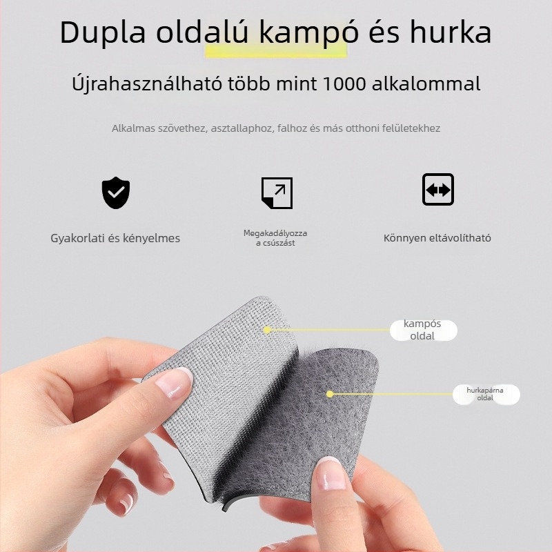 Ágy- és kanapé párna rögzítő szilikonos, nyom nélküli ragasztópatchek — láthatatlan, erős, csúszásmentes