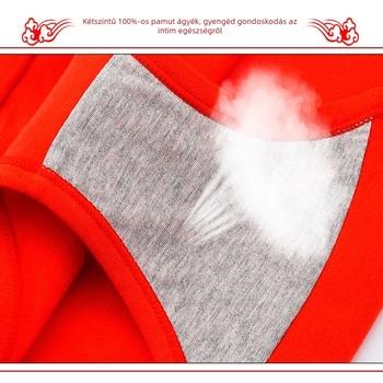 Női magas derekú pamut háromszög alakú bugyi, pamut bélésével, állatmintás, fenékemelés és haskontroll, téli viselet