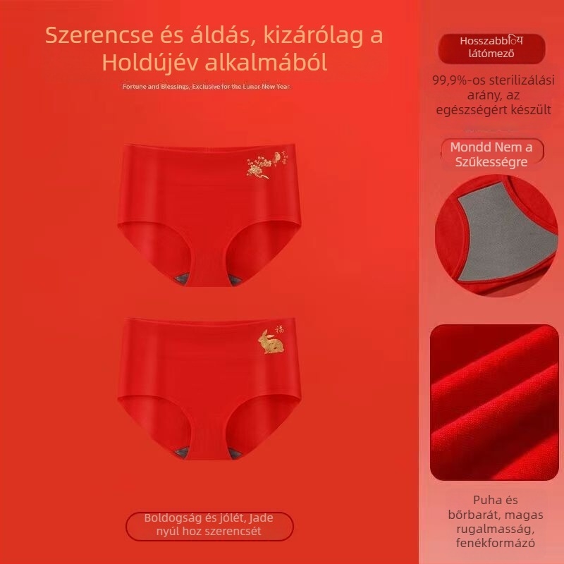 Női magas derekú pamut háromszög alakú bugyi, pamut bélésével, állatmintás, fenékemelés és haskontroll, téli viselet