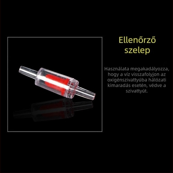 Jingye műanyag visszafolyást megakadályozó ellenőrző szelep oxigénpumpa akváriumhoz – visszafolyás elleni védelem, 0.1 kg