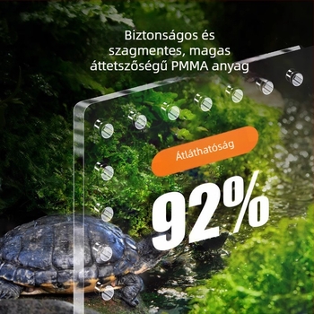 Akril teknős napozó platform úszó szigettel, 1 kg, akváriumi felszerelés, YEE