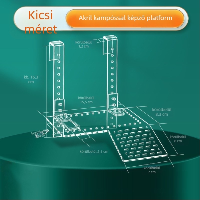 Akril teknős napozó platform úszó szigettel, 1 kg, akváriumi felszerelés, YEE