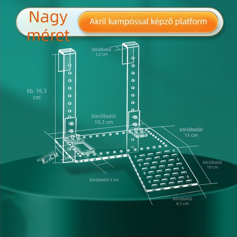 Akril teknős napozó platform úszó szigettel, 1 kg, akváriumi felszerelés, YEE