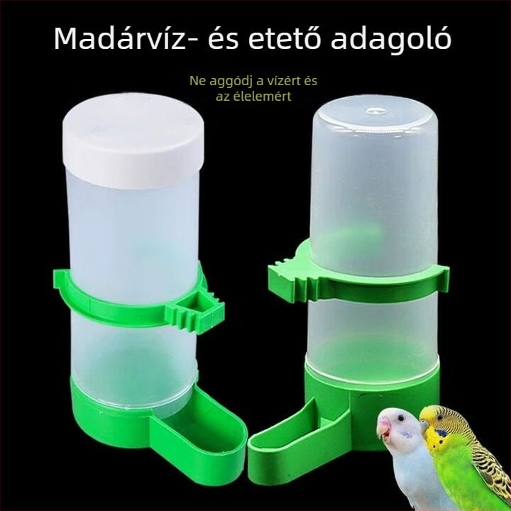 Házi madár vízadagoló, műanyag, alkalmas akváriumi madarak számára, félautomata vízellátás