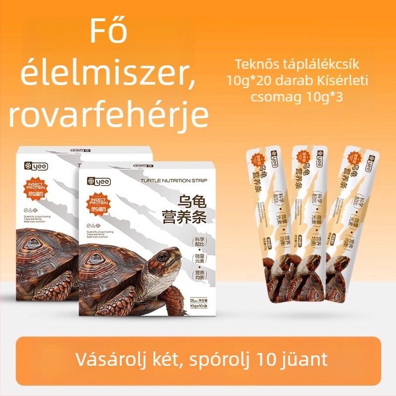 Yee teknős táplálék – tápláló sáv akváriumi kedvenceknek, 150 g, 10 darabos csomag