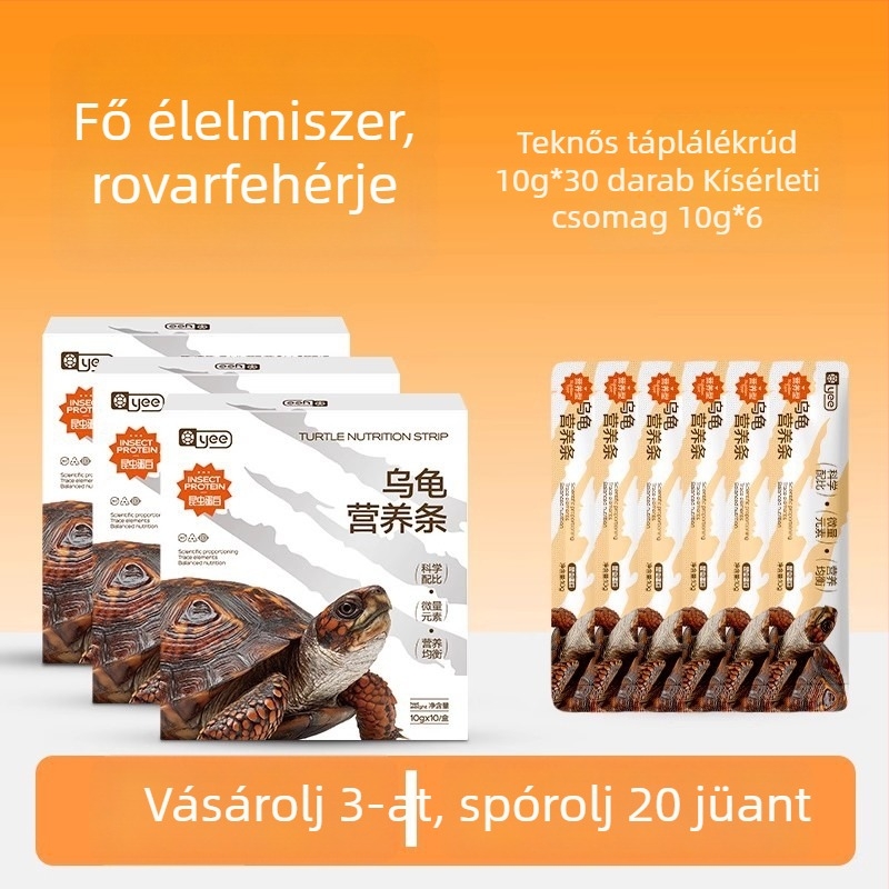 Yee teknős táplálék – tápláló sáv akváriumi kedvenceknek, 150 g, 10 darabos csomag