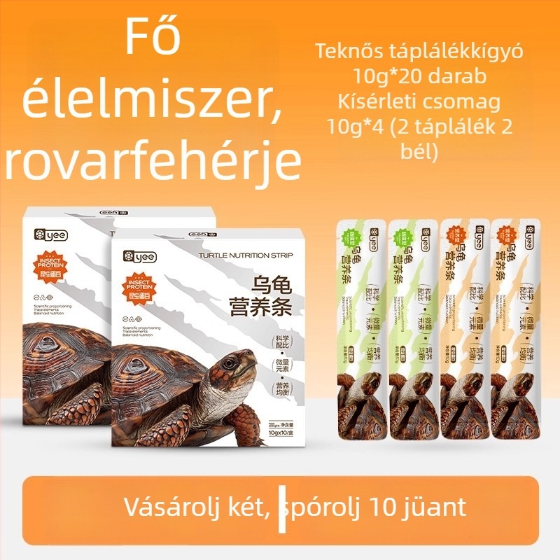 Yee teknős táplálék – tápláló sáv akváriumi kedvenceknek, 150 g, 10 darabos csomag