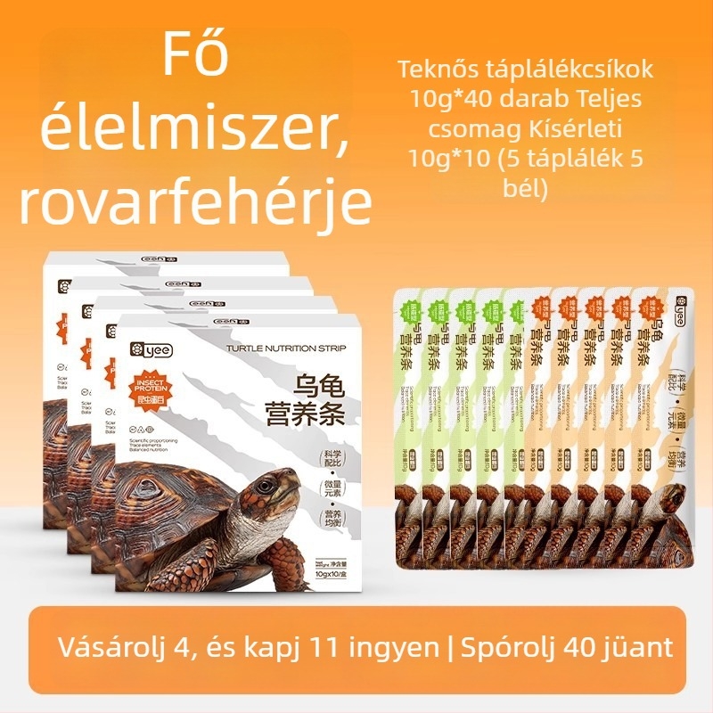 Yee teknős táplálék – tápláló sáv akváriumi kedvenceknek, 150 g, 10 darabos csomag
