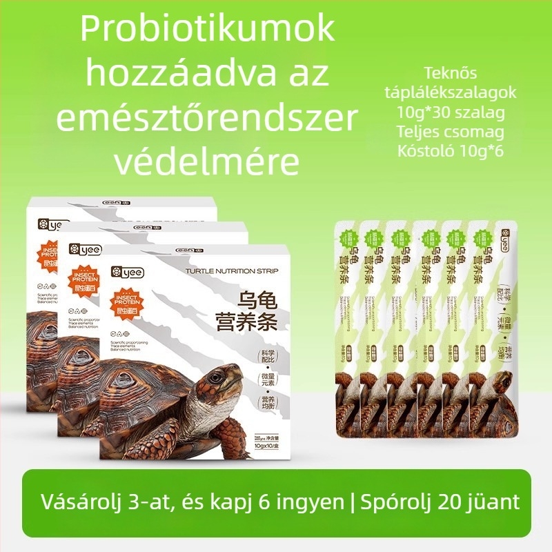 Yee teknős táplálék – tápláló sáv akváriumi kedvenceknek, 150 g, 10 darabos csomag