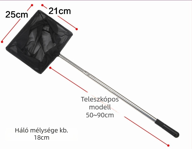 Akvaris háló halaknak, műanyag, Jialu márka, 0.3 kg, Akváriumi felszerelés