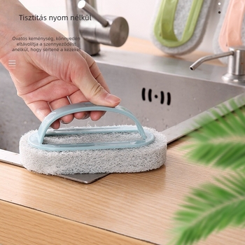 Kézi fogantyús tisztító kefe szivacs fejjel fürdőszobai csempékhez és konyhai felületekhez