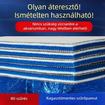 Naypet akváriumi szűrővata – ragasztó nélkül, 8D, vastagított