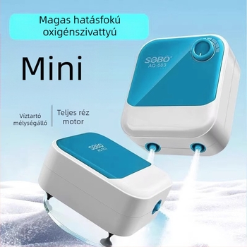 Akváriumi oxigénpumpa - Ultra-csendes, Songbao, ABS, 500 g