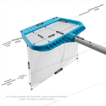 Tartós mélyvízi medencelevél-háló levehető nyéllel
