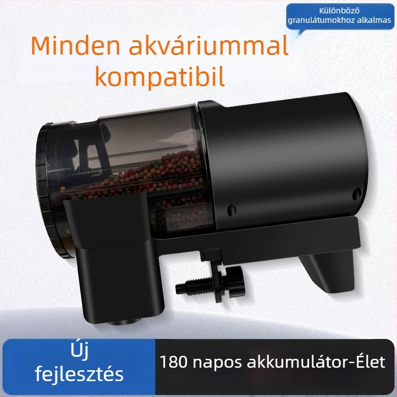 Akváriumi programozható elektromos etető időzítővel díszhalak és teknősök számára teljes készlet