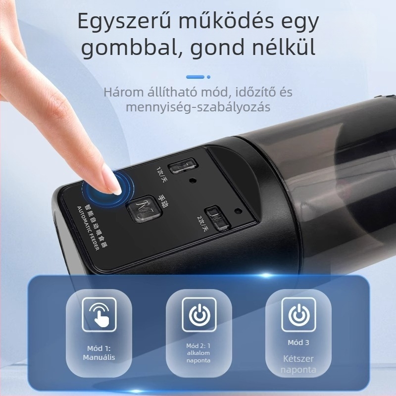 Akváriumi programozható elektromos etető időzítővel díszhalak és teknősök számára teljes készlet