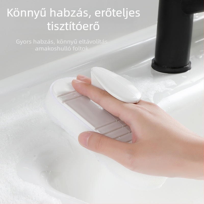 Hengwei Hajlékony tisztító ecset fürdőszobához fogantyúval, PP + szivacs, kartonos csomagolás, 200 készlet