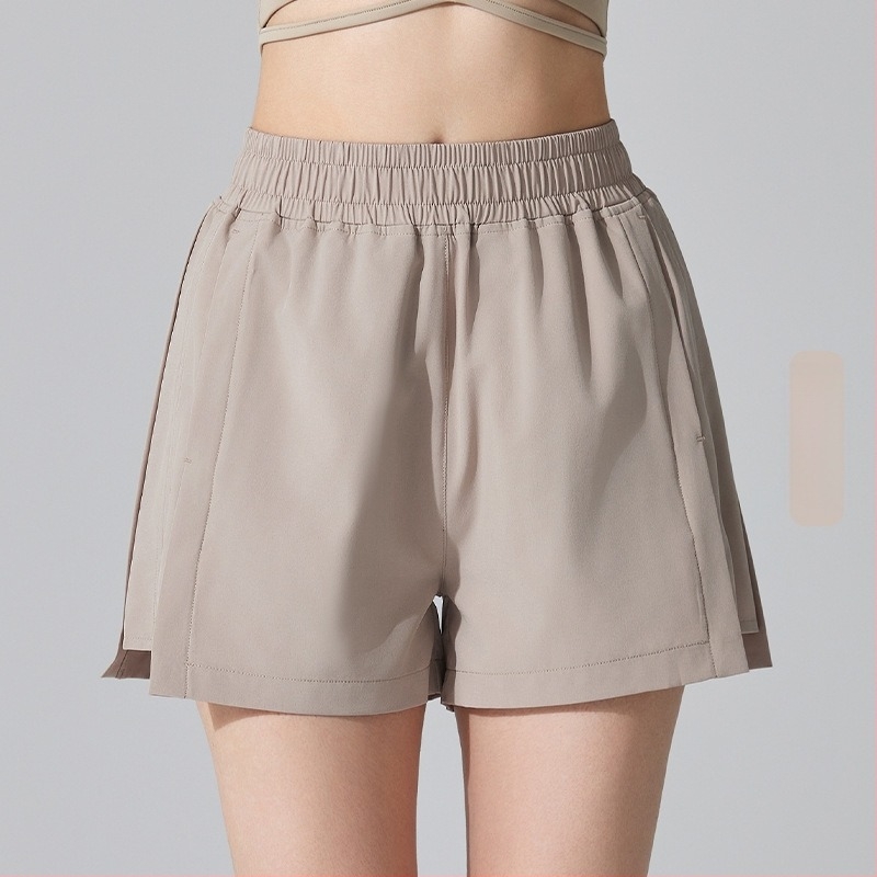 Női sportos rövidnadrág, gyorsan száradó, lélegző, keverék szálas anyag, 90% poliészter / 10% elasztán, nyár 2024