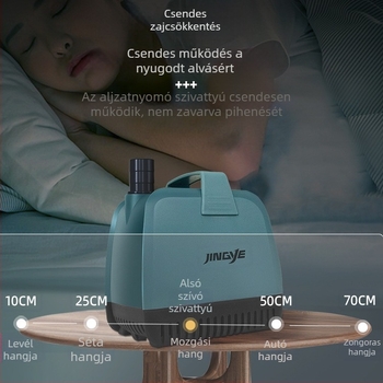 Merülő akváriumi pumpa – szűrés és áramlás, műanyag kivitel, Jingye