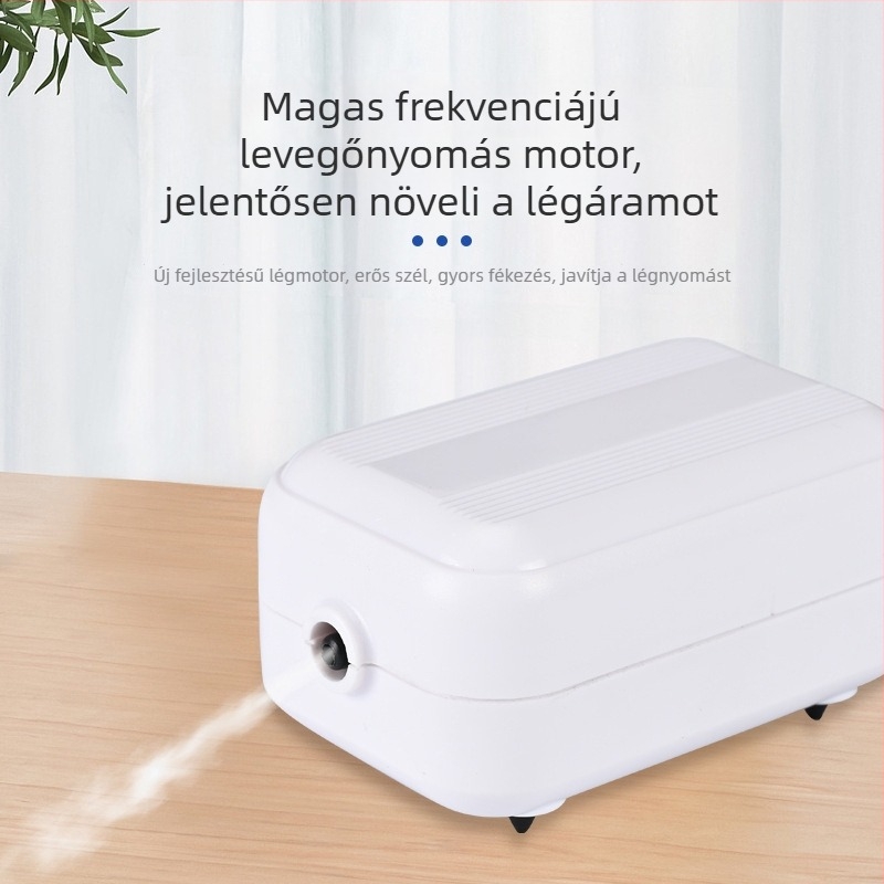 Akvarisztikai oxigénpumpa – rendkívül csendes, otthoni használatra oxigénator, OEM-kompatibilis, belföldi gyártás