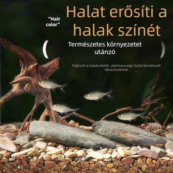 Akváriumhoz patakparti homok, természetes aljzat, táj-dekoráció, 1,5 kg, eredet: Shandong