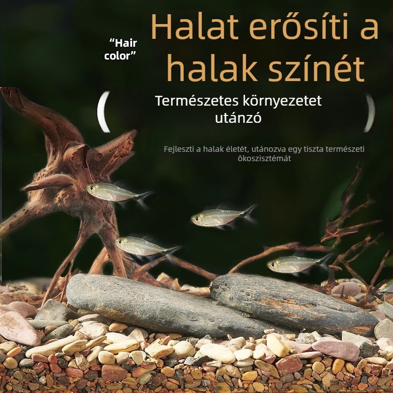 Akváriumhoz patakparti homok, természetes aljzat, táj-dekoráció, 1,5 kg, eredet: Shandong