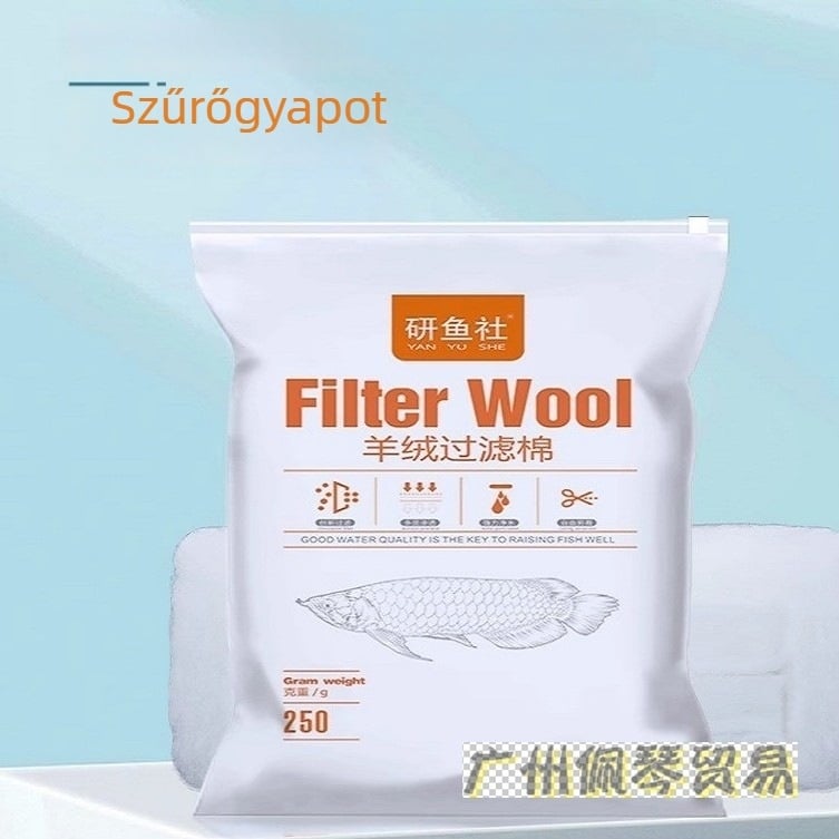 Akváriumi PP pamut szűrőpad – több rétegű, nem gátolja a víz áramlását, szűrődobozhoz, 1 db