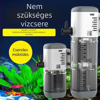 Berkele Beépített akváriumi szűrőpumpa – 3-in-1 keringető vízpumpa, műanyag, tömeg 230–528 g