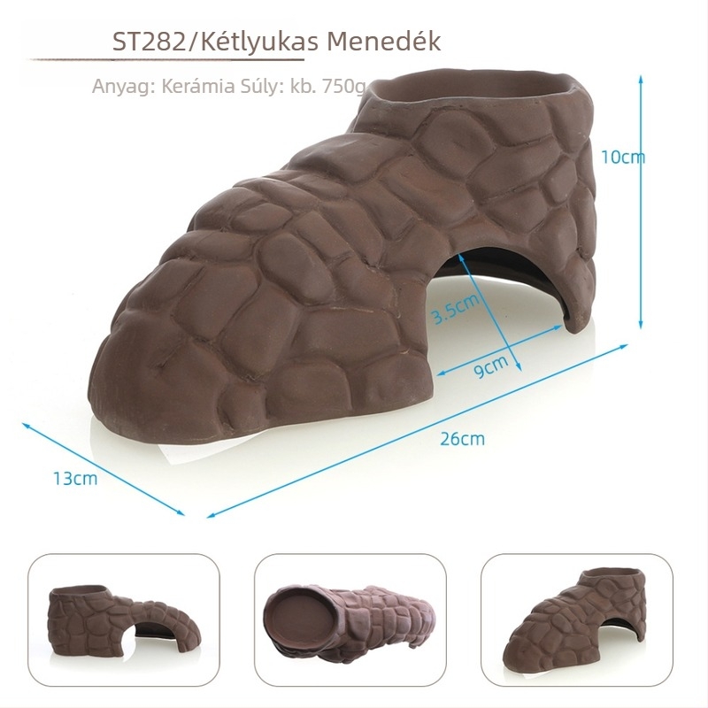 Kerámiából készült teknős dekoráció, Fish Family márka, otthoni dekoráció