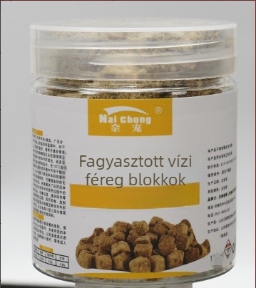 Akváriumi halak számára — Freeze-dried vízi férgek, Naichong; származás: Liaocheng, Shandong; márka Naichong; típus: akvarisztikai háziállat-táp; importált: Nem