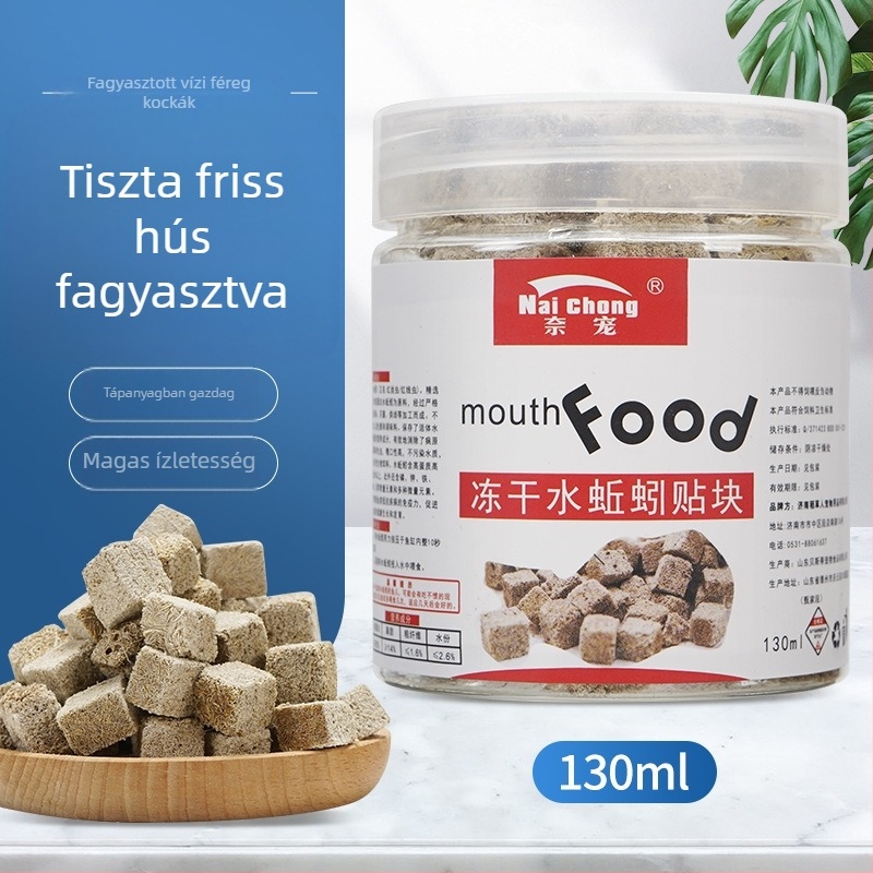 Akváriumi halak számára — Freeze-dried vízi férgek, Naichong; származás: Liaocheng, Shandong; márka Naichong; típus: akvarisztikai háziállat-táp; importált: Nem