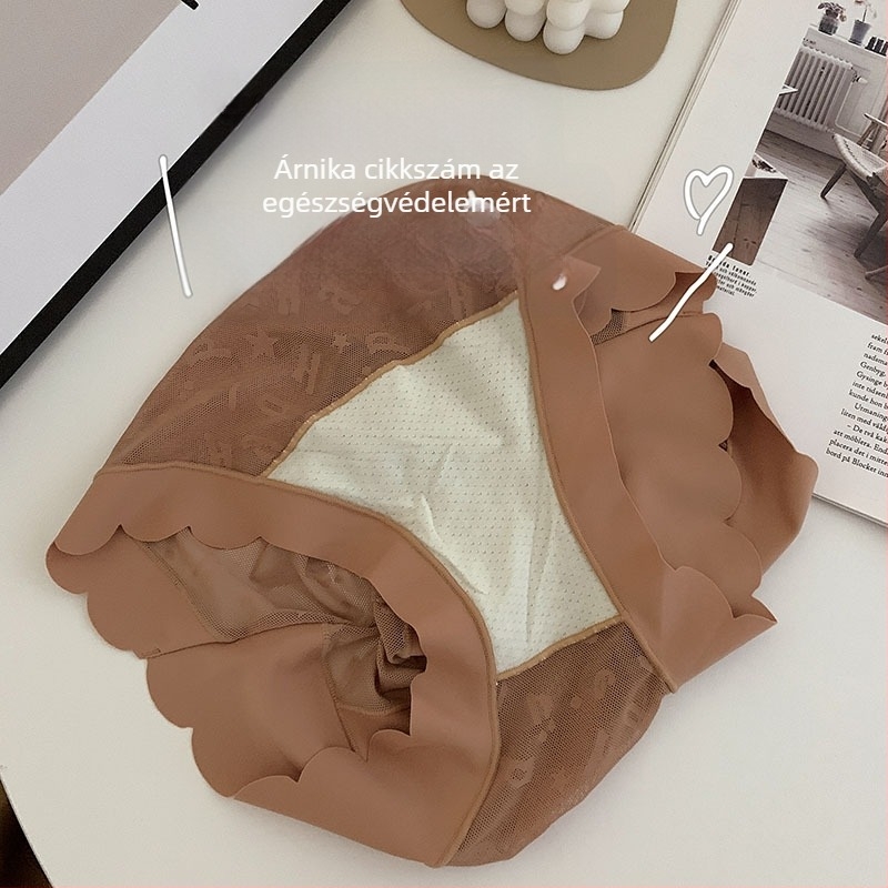 Magas derekú shapewear női alsó csipke-háló mintával — nejlon kötés, légáteresztő, testformálás, hasi támasz, belső réteg regenerált cellulóz rostból