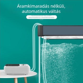 Újratölthető oxigénpumpa — kompakt méret, hordozható, ultra csendes, kettős használat a kültéri horgászathoz és a házi haltenyésztéshez