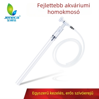 Akvarisztikus tisztító készlet: vízcsere készülék, homoktisztító, szivattyú, sifoncső (műanyag; akváriumi felszerelés)