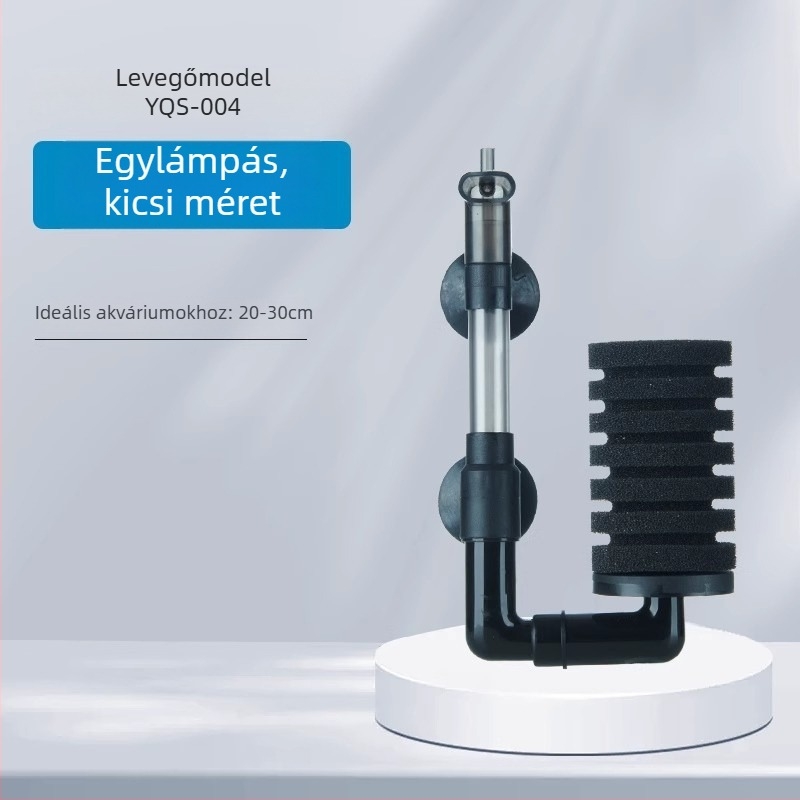 yee Elektromos akváriumi szűrő és oxigénpumpa beépített három az egyben funkcióval, csendes működés, víz keringés, műanyag ház, szűrővattát használ