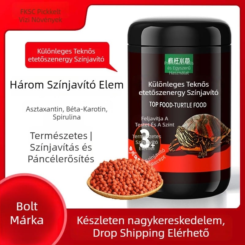 Crazy Water Plants teknős granuláris eledel – 500 g, szemcsés típusú, vízi háziállatoknak