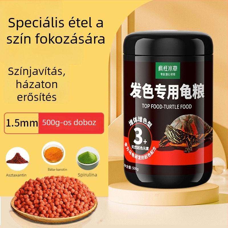 Crazy Water Plants teknős granuláris eledel – 500 g, szemcsés típusú, vízi háziállatoknak