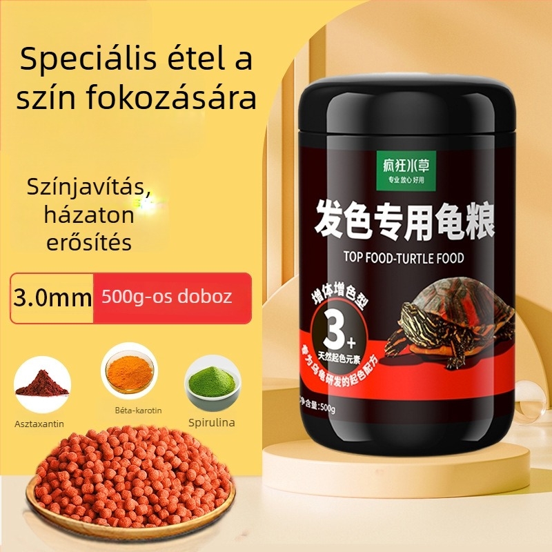 Crazy Water Plants teknős granuláris eledel – 500 g, szemcsés típusú, vízi háziállatoknak