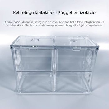 Polipropilén akváriumi inkubációs izoláló doboz guppy és trópusi halak számára