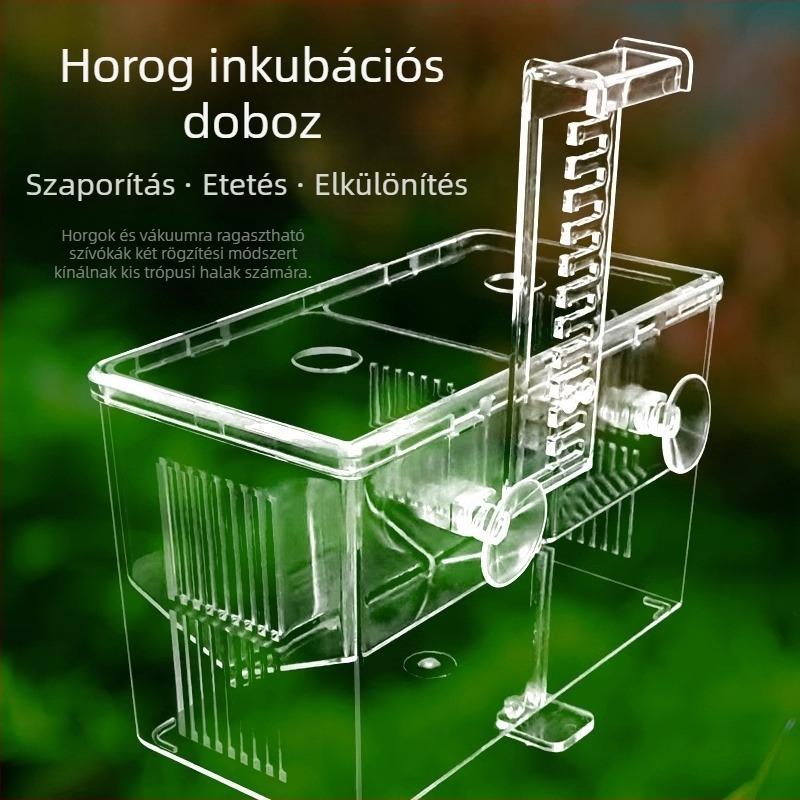 Polipropilén akváriumi inkubációs izoláló doboz guppy és trópusi halak számára