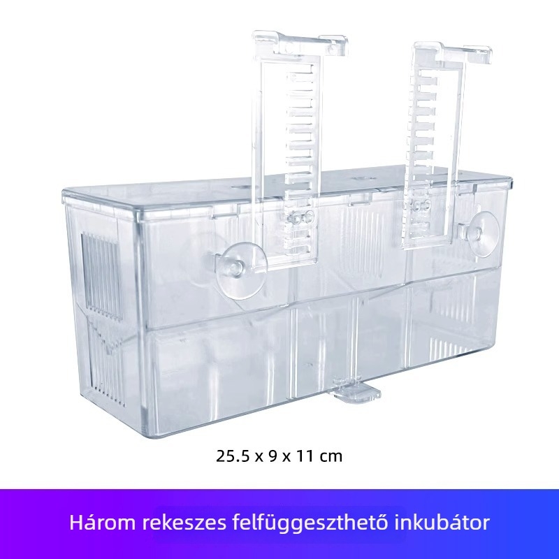 Polipropilén akváriumi inkubációs izoláló doboz guppy és trópusi halak számára