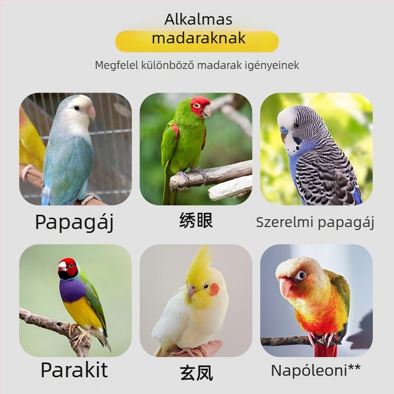 Fából készült madárfészek nevelődoboz, fa + filc konstrukció, meleg belső, függő kivitel, papagájok számára