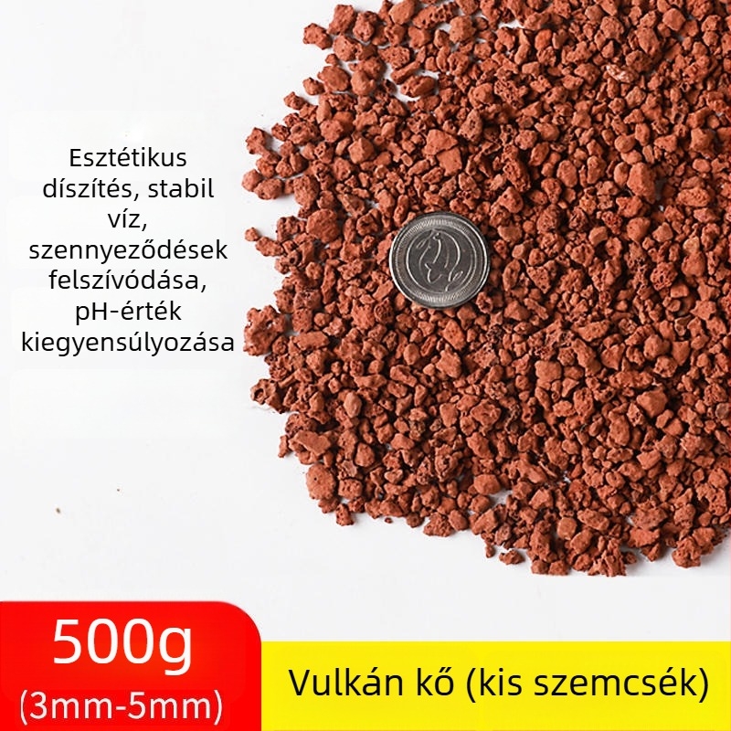AKvarisztikai szűrőanyag – Hét‑in‑egy szűrés keramikus gyűrűvel, biokémiai golyóval, Maifan-kővel és vulkáni kővel; 0,5 kg; Márka Sensen; Édesvízi halak számára