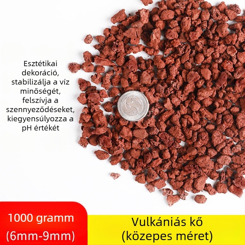 AKvarisztikai szűrőanyag – Hét‑in‑egy szűrés keramikus gyűrűvel, biokémiai golyóval, Maifan-kővel és vulkáni kővel; 0,5 kg; Márka Sensen; Édesvízi halak számára