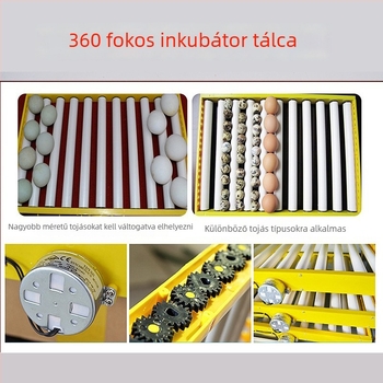Jiayu Tojásinkubátor és keltető kosár csirkék számára – 360° önálló görgő, 6 hónap garancia, állattenyésztés és akvakultúra számára
