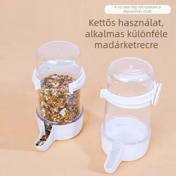 Nagy méretű automata vízadagoló papagájok számára, etető és kalitkakiegészítők — Műanyag; Nem importált; Márka: Más; Alkalmas különböző madarak számára
