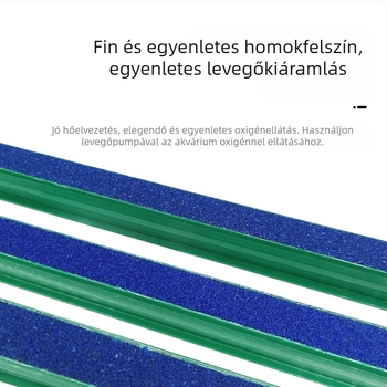 Akvarisztikus aerációs készlet: levegő-kő, levegőcső, buborékhálófal, homokcsík — homokkő műanyag