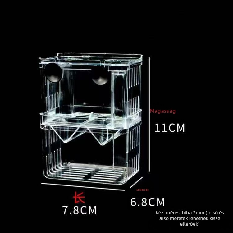 Műanyag inkubációs doboz keltetésre, izolált